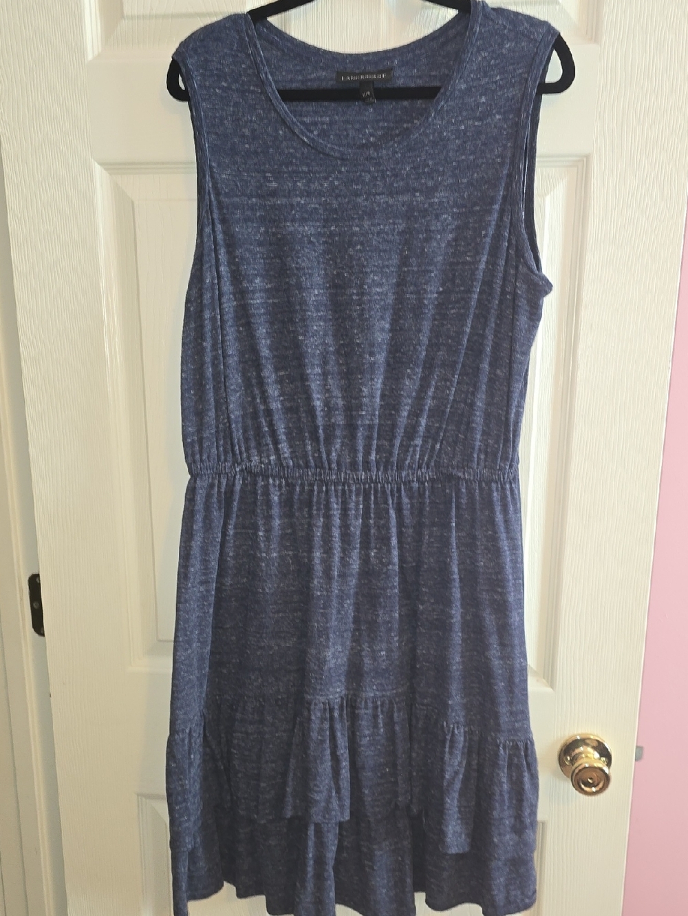Lane Bryant‎ Navy Heather Sleeveless Midi Dress